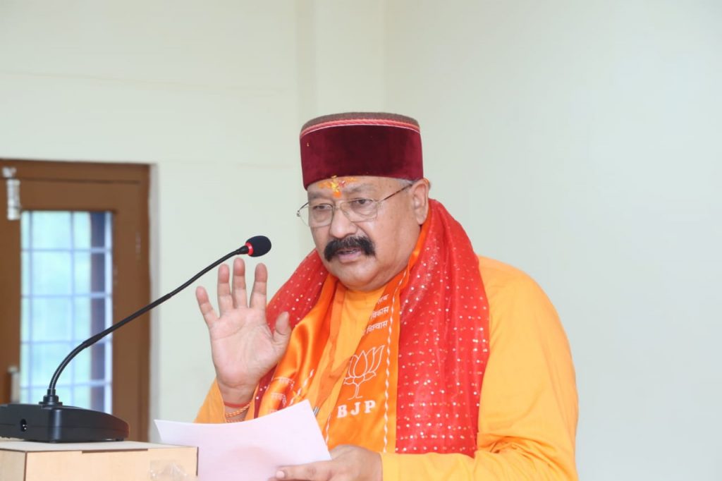 सतपाल महाराज ने भाजपा कार्यकर्ताओं में भरा जोश,  कहा कार्यकर्ताओं को परिवार से अधिक देश की चिंता