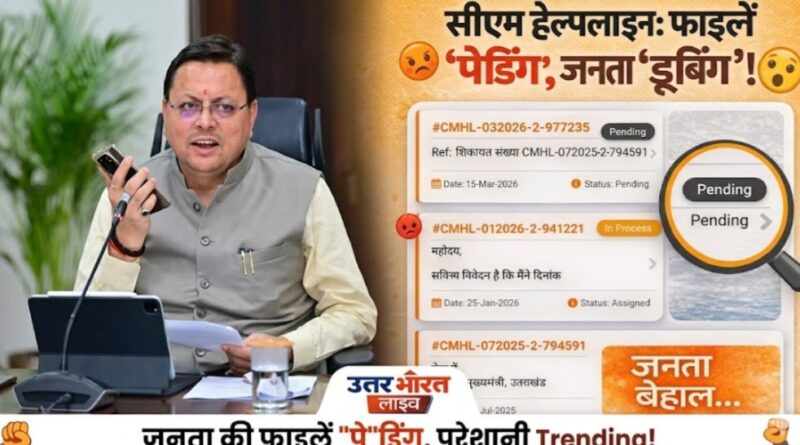 सीएम हेल्पलाइन: शिकायत ‘In Process’, समस्या Out of Control