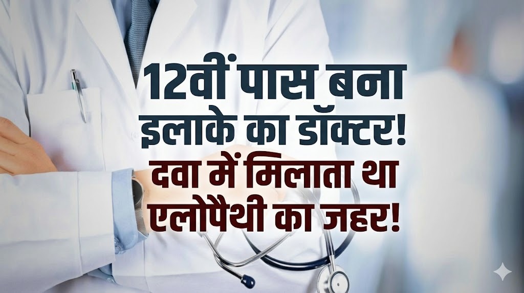 12वीं पास युवक बना “डॉक्टर”: आयुर्वेदिक दवाओं में मिला रहा था एलोपैथी, छापेमारी में खुला बड़ा खेल